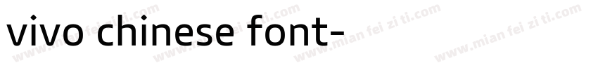 vivo chinese font字体转换